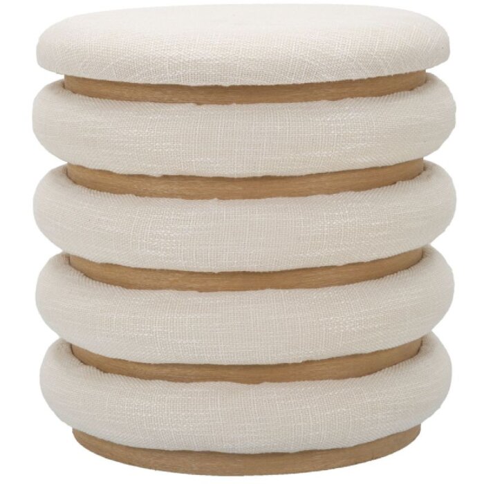 Mauro Ferretti пуф Damascus Line круглый Ø 40x42 см натуральный