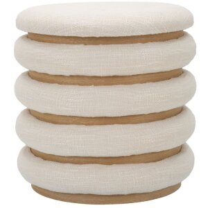 Mauro Ferretti пуф Damascus Line круглый Ø 40x42 см натуральный