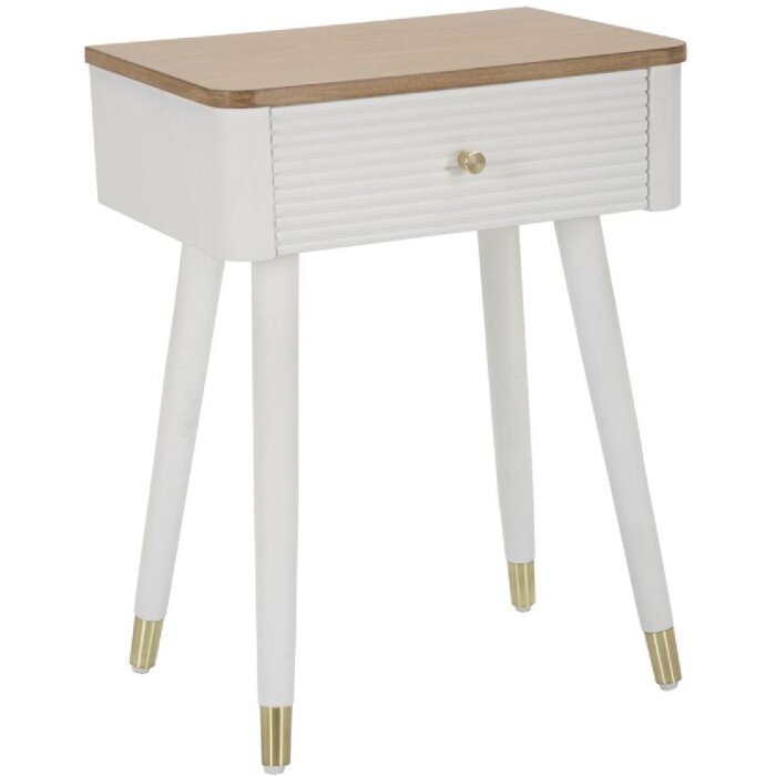 Mauro Ferretti Matera прикроватная тумба 45x32x62 см бело-коричневый