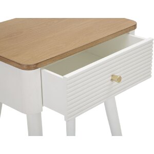 Mauro Ferretti Matera прикроватная тумба 45x32x62 см бело-коричневый