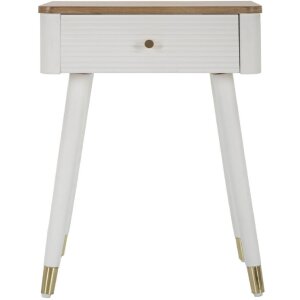 Mauro Ferretti Matera прикроватная тумба 45x32x62 см бело-коричневый