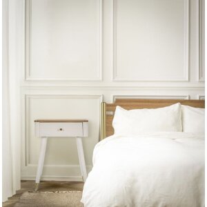 Mauro Ferretti Matera прикроватная тумба 45x32x62 см бело-коричневый