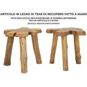 Mauro Ferretti Beistelltisch Bintang 50x47x50 cm braun