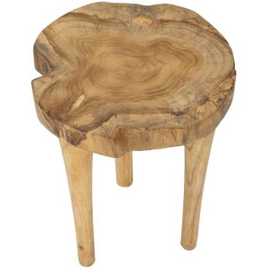 Mauro Ferretti Hocker Kursi Ø 35x45 cm braun