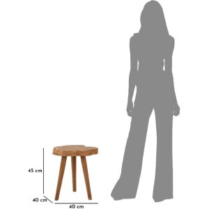 Табурет Mauro Ferretti Budut Ø 38x45 см коричневый