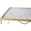 Mauro Ferretti Набор приставных столиков Glassy 2шт 31,5x31,5x68 и 28x28x64 см золото