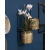 Настенная ваза Mauro Ferretti Hong double 27x14x48 см черное золото