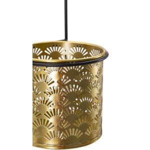 Настенная ваза Mauro Ferretti Hong 14x14x37 см черное золото