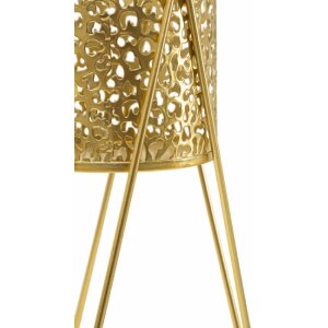 Mauro Ferretti Blumenständer Glod 2er-Set 21x20x46 und 18x18x32 cm gold