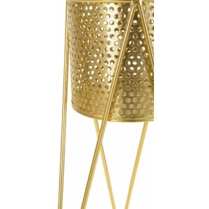 Mauro Ferretti Blumenständer Glat 2er-Set 21x20x46 und 18x18x32 cm gold