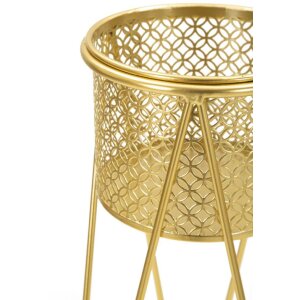 Mauro Ferretti подставка для цветов Nat набор из 2 штук 21x20x46 и 18x18x32 см золото