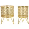 Mauro Ferretti Ceci подставка для цветов комплект из 2 подставок Ø 16x20 и 13x20 см золото