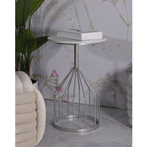 Mauro Ferretti Becher Beistelltisch Ø 37,5x58 cm silber