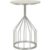 Mauro Ferretti Becher Beistelltisch Ø 37,5x58 cm silber
