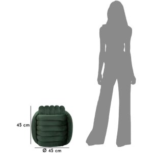 Табурет Mauro Ferretti Softy 45x45x45 см зеленый