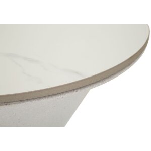 Mauro Ferretti Beistelltisch Weißes Doppel Ø 44,5x63 cm weiß