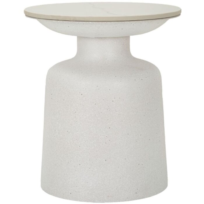 Mauro Ferretti Beistelltisch Fush Ø 40x47 cm weiß