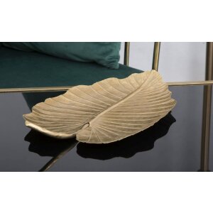 Mauro Ferretti Dekoschale Blatt 23x2x35,5 cm gold