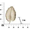 Mauro Ferretti Dekoschale Blatt 23x2x35,5 cm gold