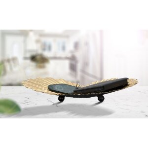 Mauro Ferretti Dekoschale Herz 29x5x25 cm gold