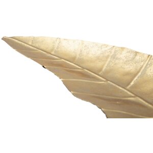 Mauro Ferretti Декоративная чаша Лист длинный 38x3x11 см золото