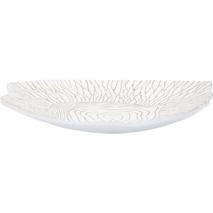 Декоративная чаша Mauro Ferretti 37x34x6 см белая