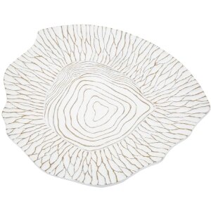 Декоративная чаша Mauro Ferretti 37x34x6 см белая