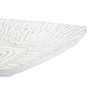 Декоративная чаша Mauro Ferretti 37x34x6 см белая