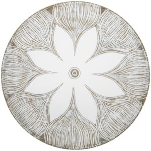 Mauro Ferretti Dekotablett Atene Polyresin White Wash...