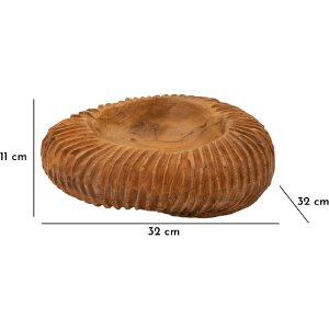 Mauro Ferretti Dekoschale Garit Ø32x11 cm braun