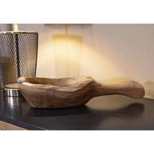 Mauro Ferretti декоративная чаша ложка 36x16x8 см коричневый