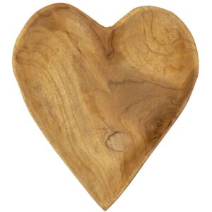 Mauro Ferretti Dekoschale Kiha Herzform 27x29x4 cm braun