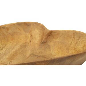 Mauro Ferretti Dekoschale Kiha Herzform 27x29x4 cm braun