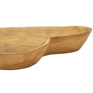 Mauro Ferretti Dekoschale Kiha Herzform 27x29x4 cm braun