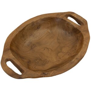 Mauro Ferretti Dekoschale Wan 37x26,5x7 cm braun