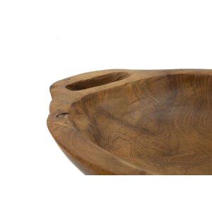 Mauro Ferretti Dekoschale Wan 37x26,5x7 cm braun