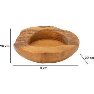 Mauro Ferretti Dekoschale Erusi Ø 20x6 cm braun