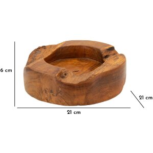 Mauro Ferretti Dekoschale Erusi Plus Ø 21x6 cm braun