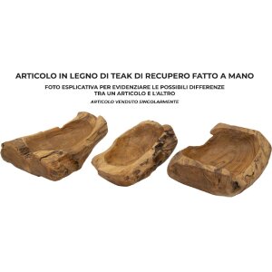 Mauro Ferretti Декоративная чаша Narro 31x21x8 см коричневый