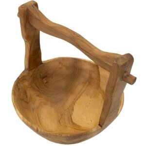 Mauro Ferretti Dekoschale Timbo Korbform 32x25x27 cm braun