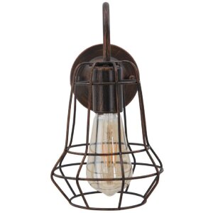 Mauro Ferretti настенный светильник промышленный E27 33x15x27,5 см темный