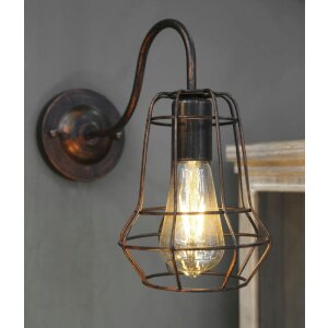 Mauro Ferretti настенный светильник промышленный E27 33x15x27,5 см темный