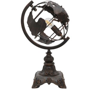 Mauro Ferretti Tischlampe Weltwirtschaft E14 24x20x40 cm...