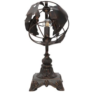 Mauro Ferretti Tischlampe Weltwirtschaft E14 24x20x40 cm...