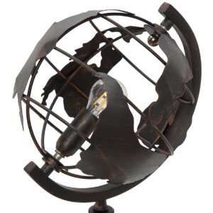 Настольная лампа Mauro Ferretti world economy E14 24x20x40 см темная