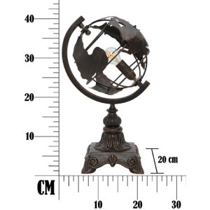 Настольная лампа Mauro Ferretti world economy E14 24x20x40 см темная