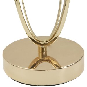 Настольная лампа Mauro Ferretti Glam Flush E27 Ø 30x58 см золотисто-кремового цвета