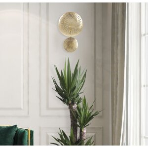 Настенный светильник Mauro Ferretti Simple Glam E27 28,5x8x46 см золотой