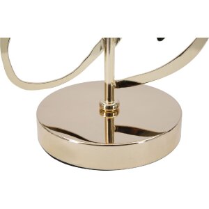 Mauro Ferretti Настольная лампа Glam Harts E27 Ø 30x54,5 см черное золото