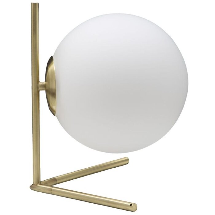 Mauro Ferretti Настольная лампа Glamy Low E14 25x25x27 см белое золото